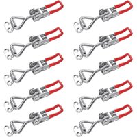 Zxpasra - ccykxa 10 Stück Riegel, Kastenriegel, Hebelriegel, Haltekapazität, Türriegel, Eckverschluss, kleiner Kipphebelriegel, Knauf für Boxen, von ZXPASRA