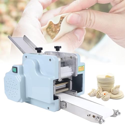 ZXSYYDS Electric Commercial Dumpling Wrapper,Wonton Pi Making Machine,140W Round Mold Dough Processing Machine with Face Cushion/40pcs/min von ZXSYYDS