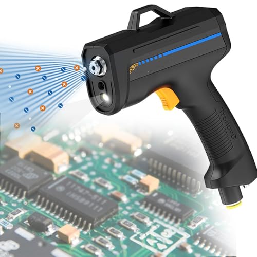 ZXSYYDS Ionisierungspistole, Hand-Antistatikpistole Mit Stauberkennungslicht, Effiziente Staubentfernung Für Elektronikreparaturen, Antistatik-Werkzeug Für Die Elektronikwartung,B von ZXSYYDS