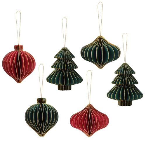 ZXShow 6 Stück Weihnachtsschmuck aus Papierwaben 3D Papier Weihnachtsdeko Faltbare Weihnachtsbaum Deko Papier mit Glitzerrand Papierkugeln Weihnachtsbaum Set Wiederverwendbar für Silvester ZXShow 6 Stück Weihnachtsschmuck aus Papierwaben 3D Papier Weihnachtsdeko Faltbare Weihnachtsbaum Deko Papier mit Glitzerrand Papierkugeln Weihnachtsbaum Set Wiederverwendbar für Silvester von ZXShow