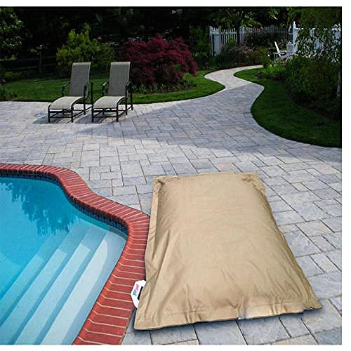 wasserdichte Pool-Liege im Freien entspannend weiches Sofa für Poolleserungspool Float Bohnenbeutel-Stuhl (kein Füllstoff)-H (kein Füllstoff)_140 cm x 180 cm. von ZXTDD