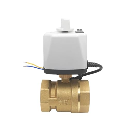 1/2" 3/4" 1" 2" Motorisierte Kugel mit manuellem Schalter Messing 2-adrig Power-Off-Reset 8 N·m Drehmoment 220V 24V 12V(12VDC-NORMALLY OPEN,1.5 Inch) von ZXTIIEUF