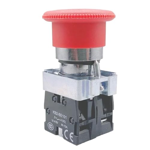 1 stück 22mm BS545 XB2-BS545 22mm 1 NC 1 KEINE Kontaktieren Twist Reset Not-Aus-Taste Schalter von ZXTIIEUF