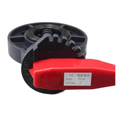 ZXTIIEUF 1 stück PVC Schmetterling Ventil Clip-on Flansch Schmetterling Ventil Bauernhof Bewässerung Industrie Wasser Ventil Anschluss(75mm(DN63)) von ZXTIIEUF