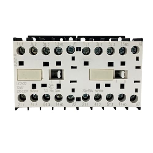 ZXTIIEUF Mini-Typ Reversible Verriegelung AC Schütz LC2K1201 LC2K1210 AC Spule Spannung 220V 24V 50/60Hz 1Pcs(AC36V LC2K1201) von ZXTIIEUF
