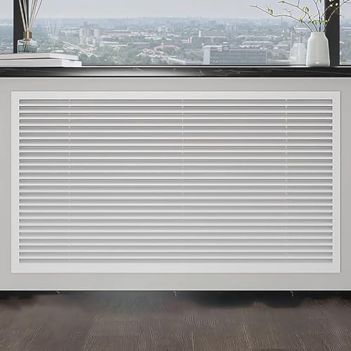Aluminium-Heizkörperabdeckung mit Lamellen – Lüftungsgitter und Dekorative HeizkörperverkLeidung, Schutz für Heizkörper und Verteiler, ideal für Wohnzimmer und Zuhause(120 * 60cm/47.2 * 23.6in) von ZXTRYBHD