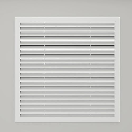 Aluminium-Heizkörperabdeckung mit Lamellen – Lüftungsgitter und Dekorative HeizkörperverkLeidung, Schutz für Heizkörper und Verteiler, ideal für Wohnzimmer und Zuhause(60 * 60cm/23.6 * 23.6in) von ZXTRYBHD