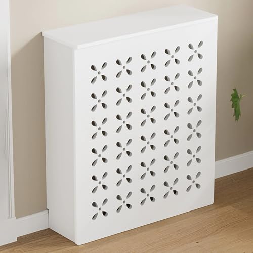 Moderne Heizkörperverkleidung mit Ablage – Dekorativer Heizkörperabdeckungsschrank aus Holz-Kunststoff, robuste Heizungsverkleidung für Wohnzimmer, Schlafzimmer & Flur(90x90x20cm/35.4x35.4x7.8in) von ZXTRYBHD