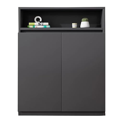 Moderne Heizkörperverkleidung mit Regal – Dekorativer Heizkörperabdeckung Schrank, Heizschrank mit Stauraum und Abschirmdesign für Wohnzimmer, Schlafzimmer und Flur(Gray,80cm/31.4in) von ZXTRYBHD