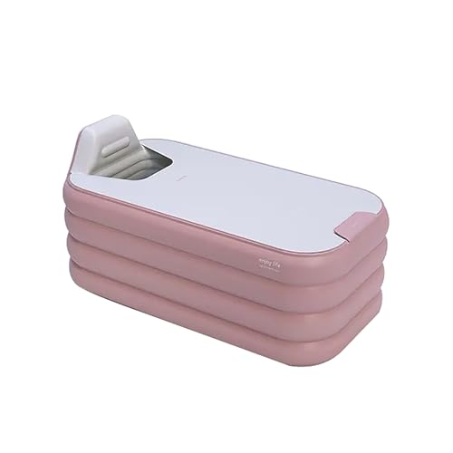 Tragbare Intelligente Aufblasbare Badewanne, Familien-SPA, Camping-Badewanne, Baignoire Pliable, for zu Hause oder for Sportler(Pink) von ZXTRYBHD