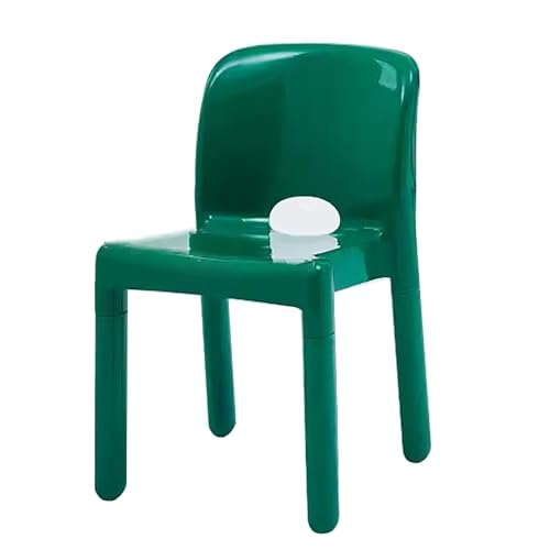 ZXTRYBHD Esszimmerstuhl, Küchenstuhl aus Kunststoff für den Haushalt, Esstischstühle, ideal für Moderne Esszimmer, Wohnzimmer, Schlafzimmer, Küchen und Lounges (Color : Green) von ZXTRYBHD