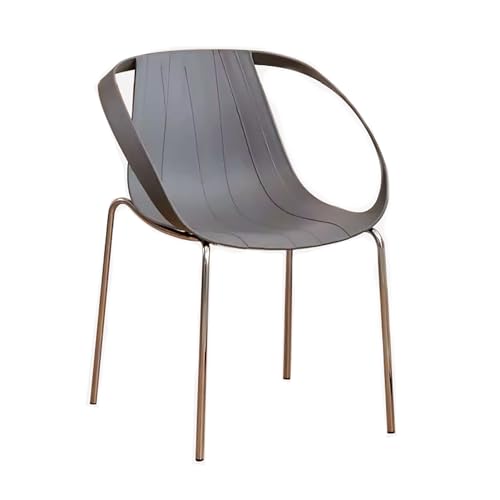 ZXTRYBHD Esszimmerstuhl Moderner, Einfacher Stuhl Schminktisch, Moderne Küchenstühle aus der Mitte des Jahrhunderts, Moderne Wohnmöbel (Color : Gray) von ZXTRYBHD