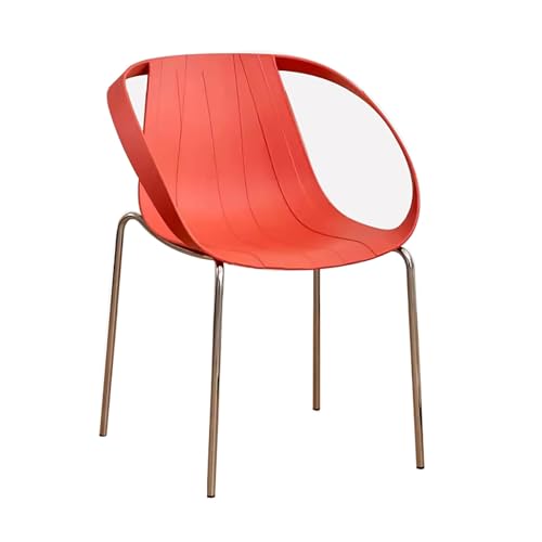 ZXTRYBHD Esszimmerstuhl Moderner, Einfacher Stuhl Schminktisch, Moderne Küchenstühle aus der Mitte des Jahrhunderts, Moderne Wohnmöbel (Color : Red) von ZXTRYBHD