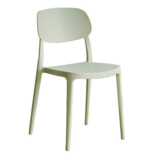 ZXTRYBHD Moderne Esszimmerstühle, Armlose Stapelbare Küchenstühle, Ergonomic Chair für den Außenbereich, Esszimmer, Terrasse, Café (Color : Green) von ZXTRYBHD