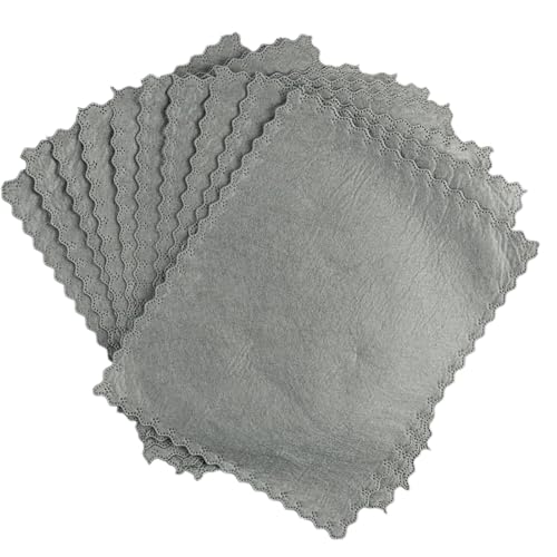 ZXUPOI 10 pcs Reinigungstücher Mikrofaser Lappen Putztücher Fenster Tücher Mikrofasertücher Geschirrtücher von ZXUPOI