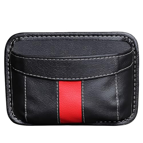 ZXUPOI Seitentasche für Autositze Mini Organizer aus Leder seitliche Aufbewahrungstasche für Autositze geeignet zum Organisieren von Dokumenten Ordnern Notizblöcken von ZXUPOI