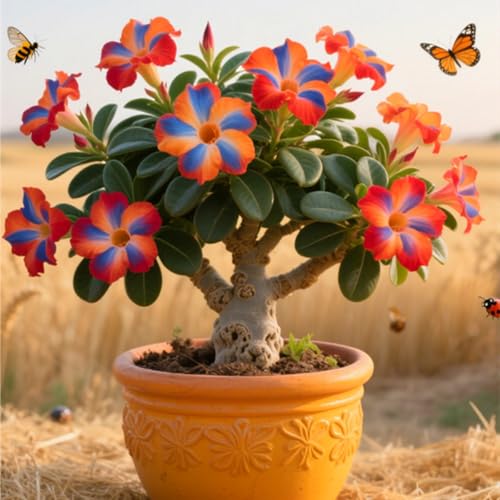 WüStenrosen Rhizome,WüStenrose Rhizome Groß,Adenium Rhizome,Winterhart,WüStenrose Winterhart-1 Rhizome-E von ZXVDSE
