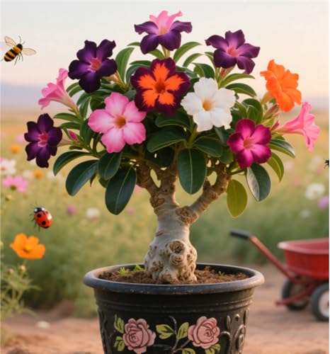 WüStenrosen Rhizome,WüStenrose Rhizome Groß,Adenium Rhizome,Winterhart,WüStenrose Winterhart-1 Rhizome-H von ZXVDSE