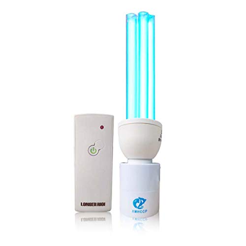 ZXW Keimtötende Lampe für ultraviolettes Ozon, Desodorierungs-Desinfektionslampe für Mobile Milben für den Haushalt | Sterilisationsrate der UV-Lampe im Kindergarten 99,9% von ZXW
