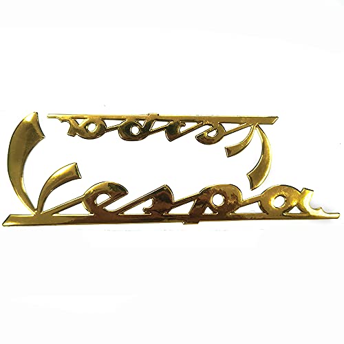Gold 3D Logo Emblem Aufkleber Polish Gloss Raise Up für Vespa 125 150 300 200 250 GTS S125 von ZXXM