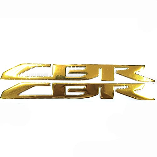 Gold 3D Logo Emblem Aufkleber Polish Gloss Raise Up kompatibel mit Honda CBR 600 250 300 1000 1100 RR Fireblade von ZXXM