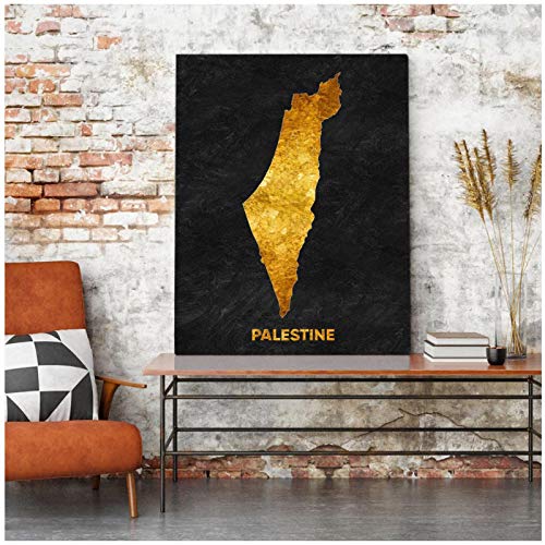 ZXYFBH Poster Bilder Modern Canvas Printed Palestine Poster Painting Moderne Inneneinrichtung Modulare Bilder für Wohnzimmer 40 x 60 cm x 15 STK. Kein Rahmen von ZXYFBH