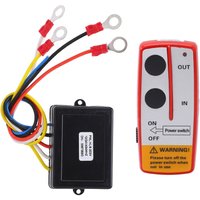 Eosnow Universelles kabelloses Fernbedienungsschalter-Set für Seilwinde mit Empfnger, 12 V, 24 V, für LKW, Jeep, ATV, SUV, Rot Eosnow Universelles kabelloses Fernbedienungsschalter-Set für Seilwinde mit Empfnger, 12 V, 24 V, für LKW, Jeep, ATV, SUV, Rot von ZY