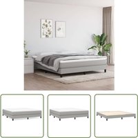 ZY - The Living Store Bettgestell ohne Matratze Hellgrau 180x200 cm Stoff - Bettsofa - Boxspringbetten - Doppelbett - Lattenrost - Schlafzimmermöbel ZY - The Living Store Bettgestell ohne Matratze Hellgrau 180x200 cm Stoff - Bettsofa - Boxspringbetten - Doppelbett - Lattenrost - Schlafzimmermöbel von ZY