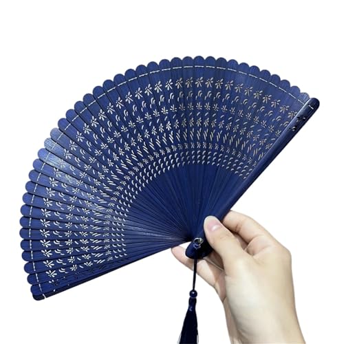 FäCher 18cm Tragbarer Faltbarer Tragbarer Antiker Mini-Faltventilator Retro-Stil Sommer FüR Geburtstagsgeschenke(Color02) von ZYAGH