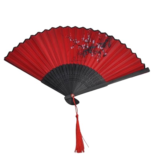 FäCher Faltender Handfächer Hochzeiten Traditionelle Kunsthandwerksraum Tanzrequisiten Holzfächer Wohndekorationen FüR Geburtstagsgeschenke(Style03) von ZYAGH