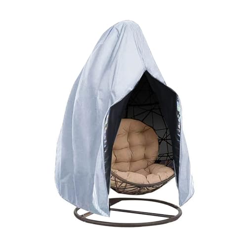 HäNgesessel Abdeckung Eggshells Hängesessel-Abdeckung, Faltbar, Wetterbeständig, Sonnenschutz, Schutzhülle For Stühle For Den Innenhof FüR HäNgesessel(Silver,190T Double) von ZYAGH