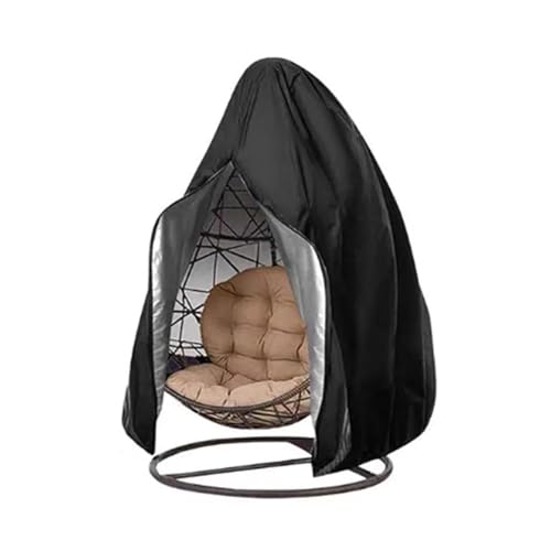 HäNgesessel Abdeckung Patio Egg Chair Covers mit Reißverschluss, Wicker Swing , wasserdichte Outdoor-Stuhlabdeckung for schweres Wetter FüR HäNgesessel(190T 115x190cm) von ZYAGH