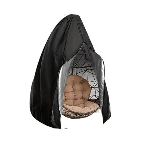 HäNgesessel Abdeckung Patio Egg Chair Covers mit Reißverschluss, große Wicker Swing , wasserdicht/winddicht Heavy Weather Resistant FüR HäNgesessel von ZYAGH