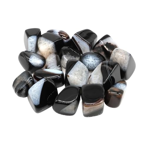 ZYAGH Aquarium Dekorationssteine Unregelmäßige Trommelsteinlandschaft Jaspis Reiki Heilkristall Energie Quarz Mineralprobe Aquarium Hausgarten Dekor FüR Aquarien(Color18,50g) von ZYAGH