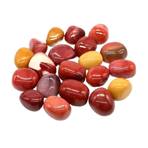 ZYAGH Aquarium Dekorationssteine Unregelmäßige Trommelsteinlandschaft Jaspis Reiki Heilkristall Energie Quarz Mineralprobe Aquarium Hausgarten Dekor FüR Aquarien(Color23,200g) von ZYAGH