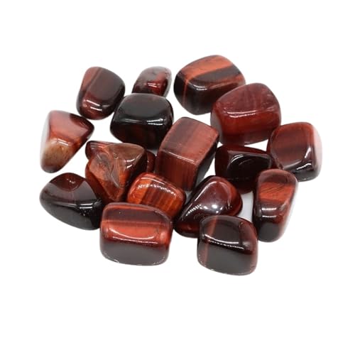 ZYAGH Aquarium Dekorationssteine Unregelmäßige Trommelsteinlandschaft Jaspis Reiki Heilkristall Energie Quarz Mineralprobe Aquarium Hausgarten Dekor FüR Aquarien(Color27,50g) von ZYAGH