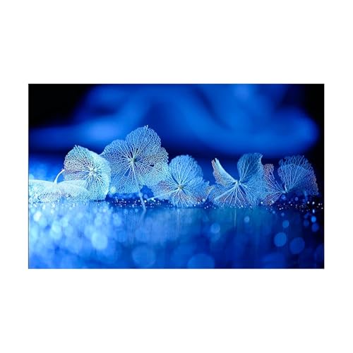 ZYAGH Aquarium Hintergrund Aquarium Hintergrund Aufkleber Blau Blume Poster Fisch Tank Dekoration Selbst Klebe Tapete Fur Aquarium(40x80cm) von ZYAGH