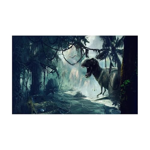 ZYAGH Aquarium Hintergrund Aquarium Hintergrund Aufkleber Dinosaurier Poster Fisch Tank Dekoration Selbst Klebe Tapete Fur Aquarium(50x100cm) von ZYAGH