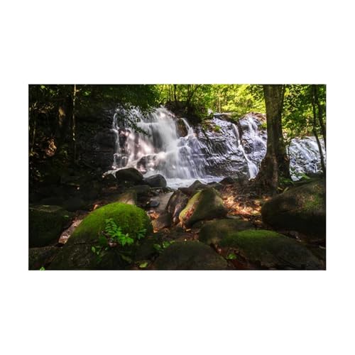 ZYAGH Aquarium Hintergrund Aquarium-Hintergrundaufkleber, Bergbach-Dekoration, Poster, Fischtank-Dekoration, Selbstklebende Tapete Fur Aquarium(30x40cm) von ZYAGH