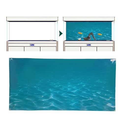 ZYAGH Aquarium Hintergrund Aquarium-Tapete, Dekoration, Fisch-Hintergrund-Aufkleber, PVC, selbstklebend, Aquarium-Poster-Dekoration Fur Aquarium(61x41cm) von ZYAGH