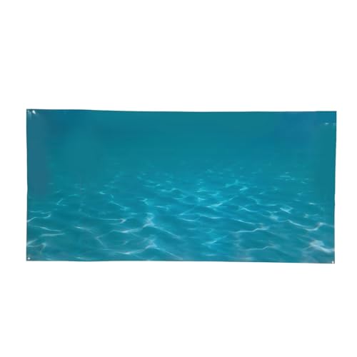 ZYAGH Aquarium Hintergrund Fisch-Hintergrund-Aufkleber, PVC, selbstklebend, Meeresmuster, Aquarium-Poster, Dekoration, Fisch, dekorativ Fur Aquarium(61X41CM) von ZYAGH