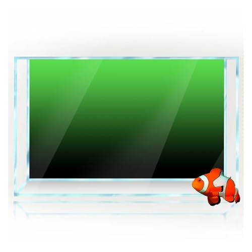 ZYAGH Aquarium Hintergrund Fisch Tank Hintergrund Aufkleber Gradienten Einfache Druck Tapete Aquarium Dekorationen PVC Fur Aquarium(Green,40x60cm) von ZYAGH