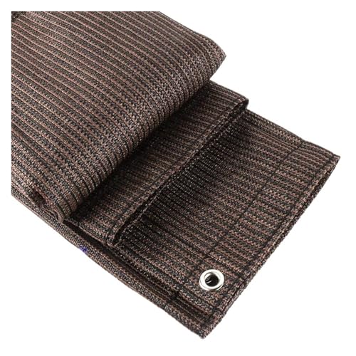 ZYAGH Schattennetz FüR GewäChshäUser 95% Anti-UV-Sonnenschutznetz Pergola-Überdachung Sonnenschutzsegel Gartenzaunnetz Balkon Sichtschutz Fur GewäChshaus(Coffee,1.2mx4.0m) von ZYAGH