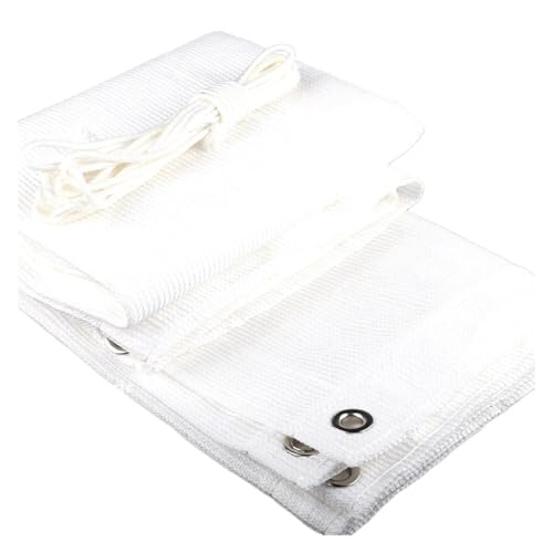 ZYAGH Schattennetz FüR GewäChshäUser 95% Anti-UV-Sonnenschutznetz Pergola-Überdachung Sonnenschutzsegel Gartenzaunnetz Balkon Sichtschutz Fur GewäChshaus(White,0.9mx6m) von ZYAGH