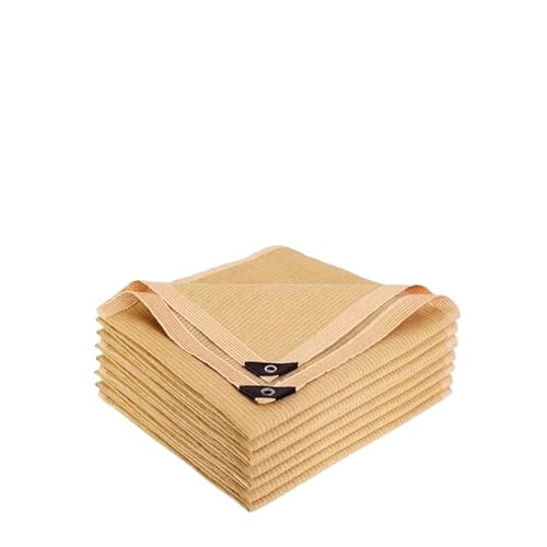 ZYAGH Schattennetz FüR GewäChshäUser Sonnenschutznetz for den Garten, UV-Schutz, Pergola im Freien, Sonnenschutz, Poolmarkise, Pflanzenschuppensegel, 90% Beschattung Fur GewäChshaus(Beige,4x6m) von ZYAGH