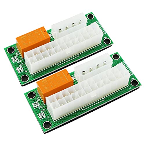 ZYAMY Add2psu ATX 24 Pin auf Molex 4 Pin Stecker Dual PSU Multiple Power Supply Adapter Dual Sync Boot Card ZYAMY Add2psu ATX 24 Pin auf Molex 4 Pin Stecker Dual PSU Multiple Power Supply Adapter Dual Sync Boot Card von ZYAMY