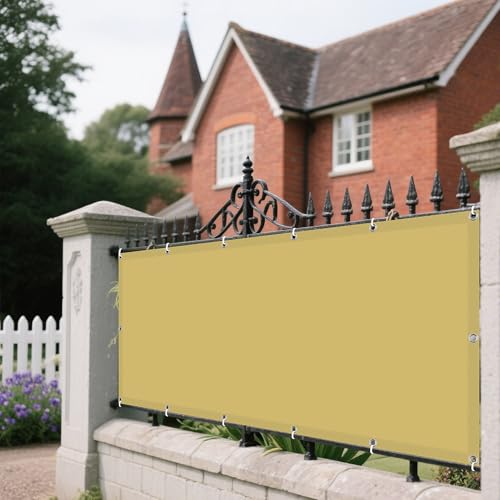 Sonnensegel mit Ösen Nach Maß 105 x 125 cm Rechteckig Wasserdicht Sonnenschutz Windschutz Segeltuch Markisensegel Segeltuch mit Spannseilen mit Ösen für Terrasse Balkon, Creme Farben Sonnensegel mit Ösen Nach Maß 105 x 125 cm Rechteckig Wasserdicht Sonnenschutz Windschutz Segeltuch Markisensegel Segeltuch mit Spannseilen mit Ösen für Terrasse Balkon, Creme Farben von ZYANBIN