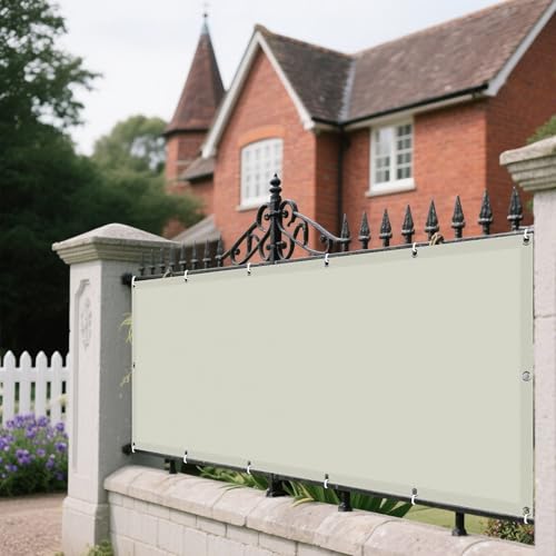 Sonnensegel mit Ösen Nach Maß 135 x 245 cm Rechteckig Wasserdicht Sonnenschutz Windschutz Segeltuch Markisensegel Segeltuch mit Spannseilen mit Ösen für Terrasse Balkon, Beige Sonnensegel mit Ösen Nach Maß 135 x 245 cm Rechteckig Wasserdicht Sonnenschutz Windschutz Segeltuch Markisensegel Segeltuch mit Spannseilen mit Ösen für Terrasse Balkon, Beige von ZYANBIN