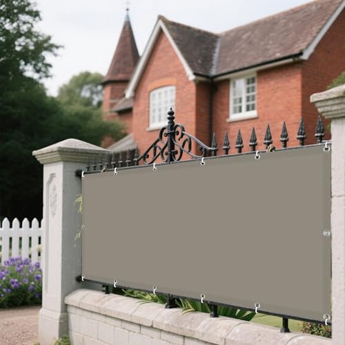 Sonnensegel mit Ösen Nach Maß 165 x 335 cm Rechteckig Wasserdicht Sonnenschutz Windschutz Segeltuch Markisensegel Segeltuch mit Spannseilen mit Ösen für Terrasse Balkon, Khaki Sonnensegel mit Ösen Nach Maß 165 x 335 cm Rechteckig Wasserdicht Sonnenschutz Windschutz Segeltuch Markisensegel Segeltuch mit Spannseilen mit Ösen für Terrasse Balkon, Khaki von ZYANBIN