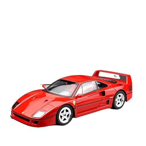 Für GT 1:18 FERRARI F40 Supersportwagen Sammeln Sie Druckguss-Simulationsharz-Automodellspielzeug(Red) von ZYAURA